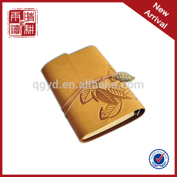 Classic Retro vintage Leather cover blank pages notebook
