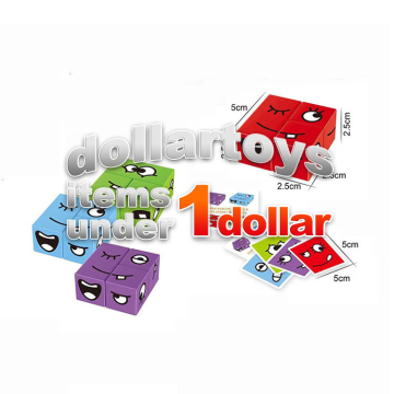 New 2024 Trending Products: Dollar Toys Expression Face Changing Cube Promotion