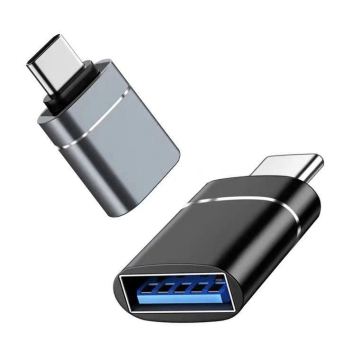 Aluminum Polished OTG Adapter: U Disk Converter for Huawei and Xiaomi Devices - Type C to USB3.0 Transmission Adapter