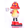 Polimero di vetro argilloso polimero colorato, bong da uomo di funghi simpatico 3D malato fatto a mano, bagliore in vetro scuro, borosilicato