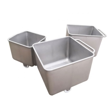 304 Stainless Steel Food Trolley and Eurobin for Meat Processing