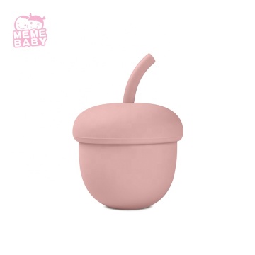 Coppa di silicone LFGB senza BPA con coperchio a prova di perdite