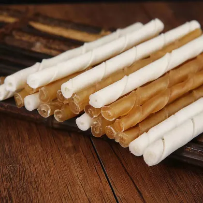 Chicken Duck Beef Meat Wrapped Rawhide Chews Dog Treats Pet Snacks