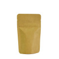 Kraft Zip Lock White Finish Pouches for Beans