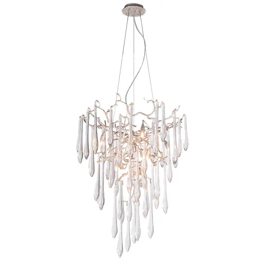 American Style Handmade Crystal Chandelier for Villa Hotel Lobby - Tree Branch Crystal LED Pendant Light