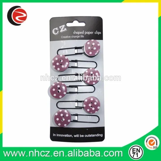 DIY colorful button bookmark