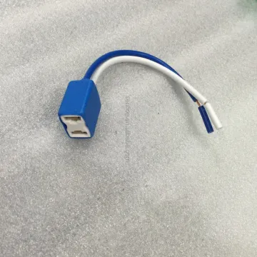 High-Quality H7 Female Ceramic Socket Adapter with Wire for Car Bulbs