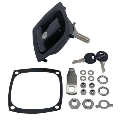 Hot Sale Black RV Entrance Door Locks and Hatch Lock Body Parts for Caravans & Campers