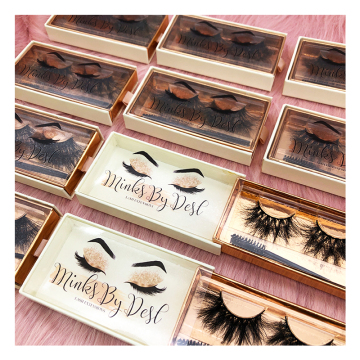 Custom False Silk Eyelash Packaging Boxes: 100% Real Mink Lashes Private Label 3D Mink Strip Eyelashes