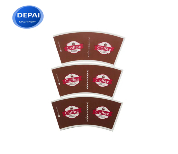 Logo personalizzato Coppa di carta usa e getta stampati Flexo - 6oz, 7oz, 8oz