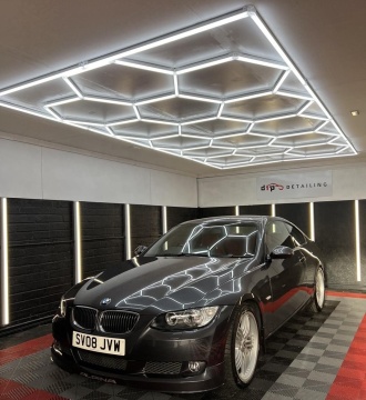 Gonengo Hot Sale LED Hexagonal Auto Work Lighting for Car Wash, Shop, Ceiling, Garage, and Showroom