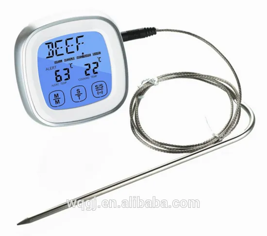 Kitchen Tools Touch Screen Digital Cooking Thermometer Probe with Countdown Timer