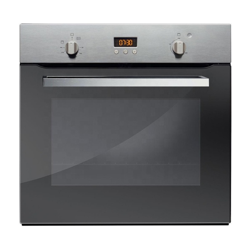 600mm big capacity gas + electric oven 2 layers glass door Hot Air Circulation rottiserie gas chicken oven built in pizza oven
