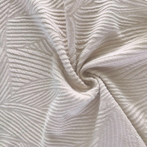 Folhas Design Jacquard Knit Fabric