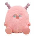 Little pink monster stuffed animals with pigtails