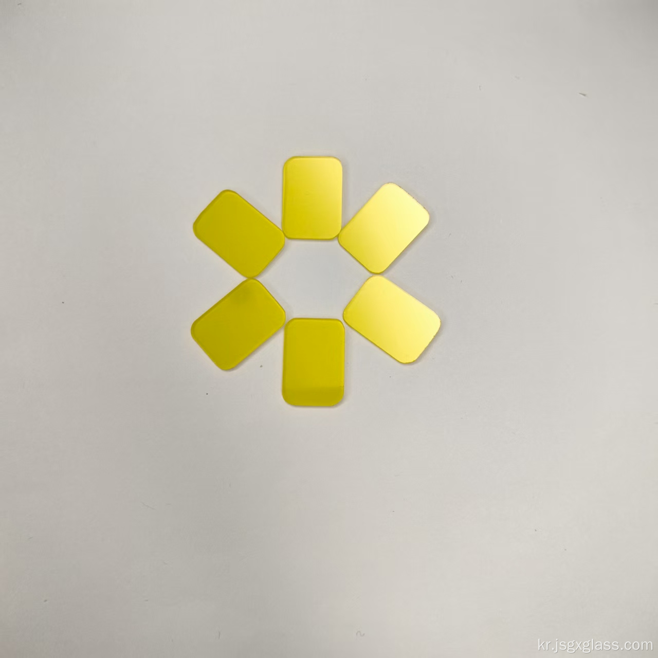 Longpass Yellow Golden 필터 광학 유리 JB470