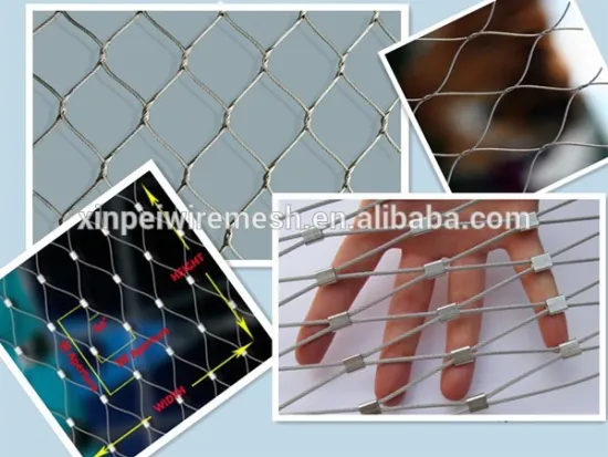 High quality 316/304 stainless steel wire rope mesh (China factory)