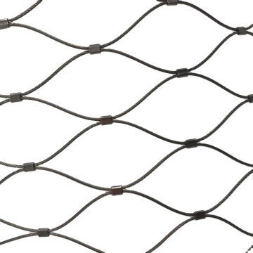 Durable Decorative Buckle Hand-Woven Stainless Steel Rope Net for Zoo Bird Cable Wire Protection