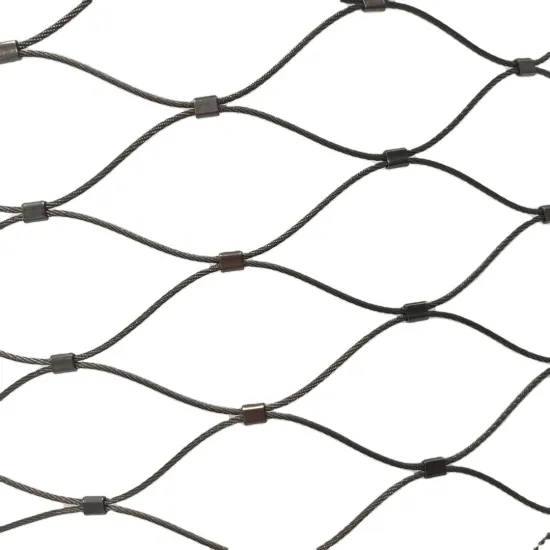 Durable Decorative Buckle Hand-Woven Stainless Steel Rope Net for Zoo Bird Cable Wire Protection