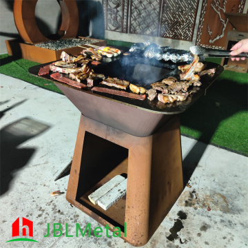 Μπάρμπεκιου Plancha Corten Steel BBQ σχάρες