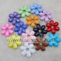 Levering 45 MM Crystal Plastic Blossom Flower Beads