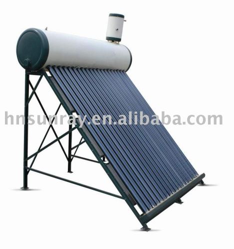 copper coiled solar water heating system