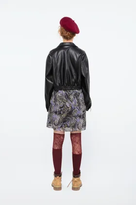 PU Black casual jacket