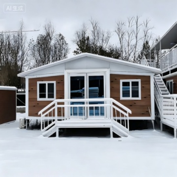Modular Folding House with Built-in Interior and Extendable Design