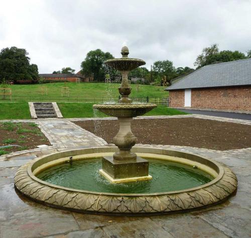 Fonte de água de mármore jardim decoração ao ar livre para venda de venda quente