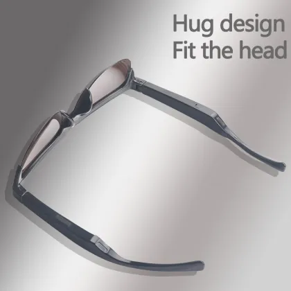 Unisex Wireless Bluetooth Cycling Glasses with Blue Lenses