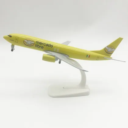 20CM 1/200 Scale Mexico Mercado Libre Airways B737 Metal Replica Alloy Aviation Simulation Aircraft Model: Detailed Collectible Airplane