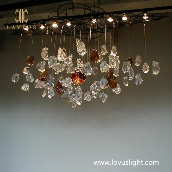 Gravel shape color custom restaurant custom atmosphere chandelier New villa decoration chandelier