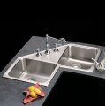 Top Mount Wash Basin Kitchen Corner Sink