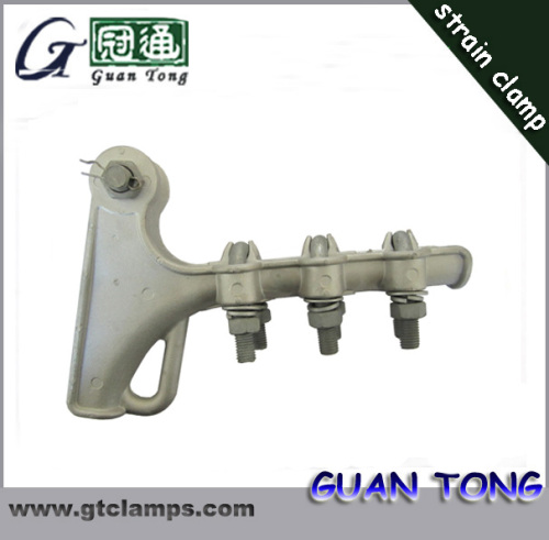 Strain Clamp Clevis Pistol (gun) ACSR 100mm2 complete with three U bolts