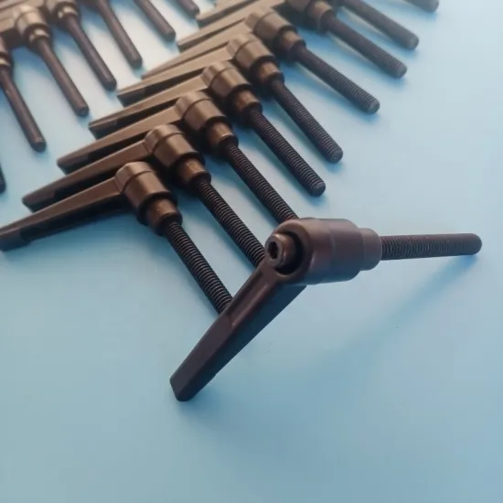 Adjustable Zinc Alloy Clamp Lever Handle M5 M6 M8 M10 L Type with Logo