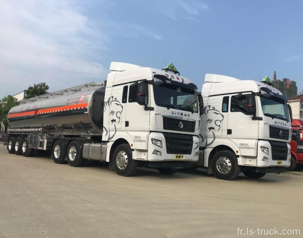 Remorque de camion à carburant en alliage en aluminium