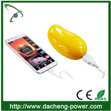 Private mould mango shaped 5200mah power bank for phones
