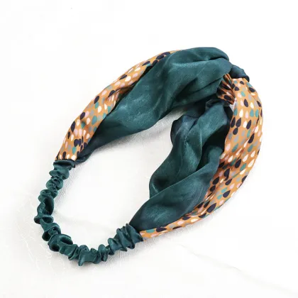 Holiday Style Floral Headbands Double-color Hair Accessories