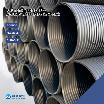 উচ্চ মানের PE টাইপ একটি ক্ষত প্রাচীর পাইপ