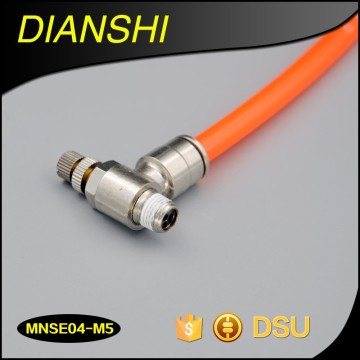 China supplier male threaded metal quick connector air speed controller metal pipe fitting