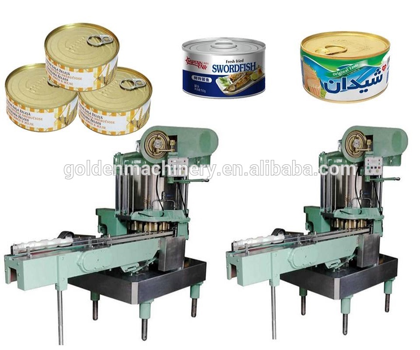 sardin fish tin can packing sealing machine