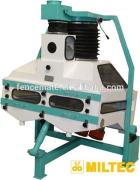 Wheat grain destoner, wheat milling machine, flour mill