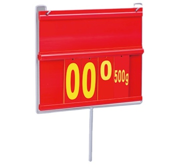 Extruded HIPS Supermarket Price Board with Flip Numbers