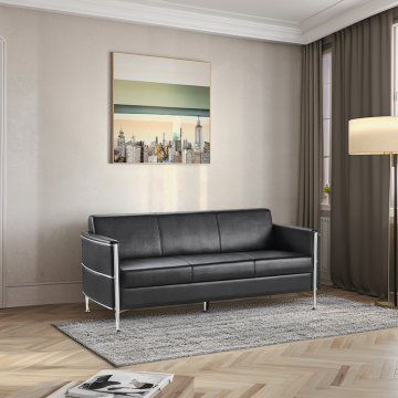 Wholesale Luxury On sale Leather Office Sofa Furniture Set
