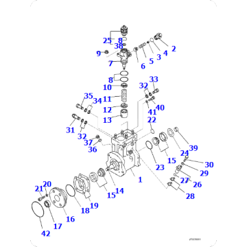 SAA6D170E-7D diesel pump 6246-71-1210