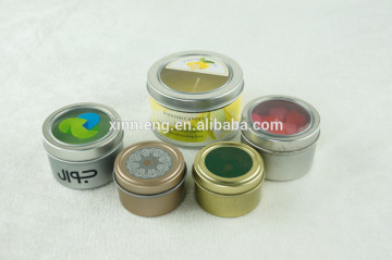 Smaller popular round tin candles 5x3.2cm height XM-T008