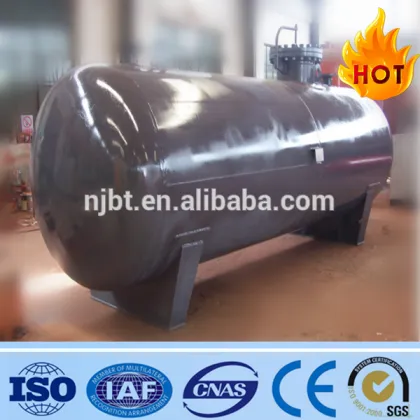 horizontal gas storage tank
