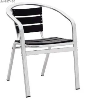 aluminum PS wood chair