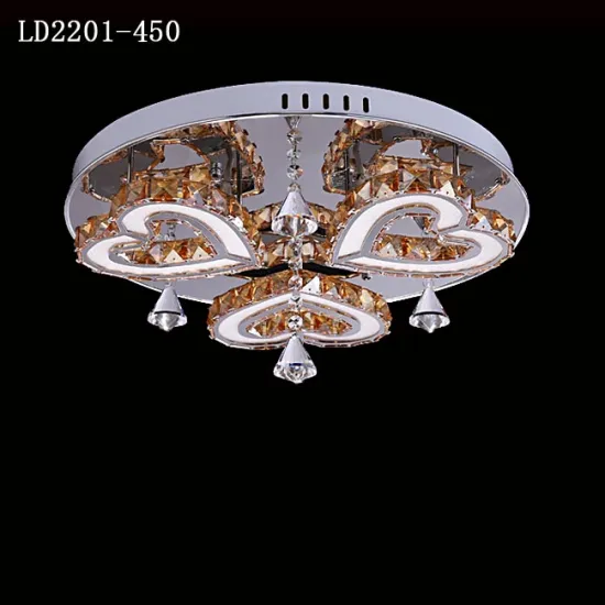 steel chandelier crystal led lamp luxury hotel chandelier