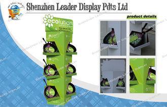 6 Cell B Flute Floor Display Stands For Pan / Plate Promoti